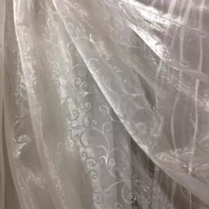 Тюль - органза вензель напросвет (утяжелитель по низу) Тюль - органза вензель напросвет (утяжелитель по низу)